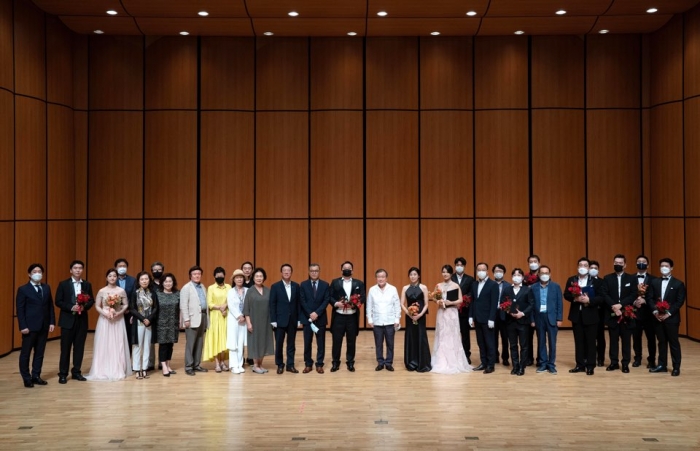 2020 광주성악콩쿠르 입상자 전원 단체사진 모습
