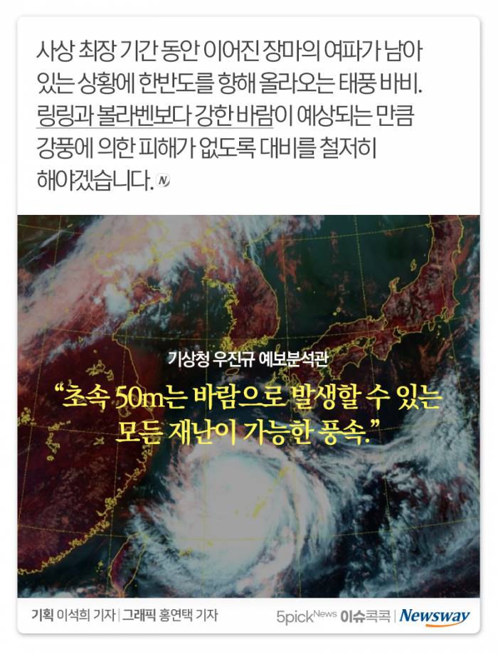 태풍 바비가 위험한 이유 기사의 사진
