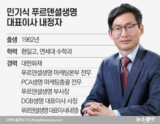 민기식 푸르덴셜생명 대표이사 내정자. 그래픽=홍연택 기자