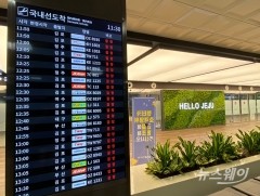 제주, 이틀째 강풍 동반한 눈보라···항공기 운항 차질 예상. 사진=뉴스웨이DB
