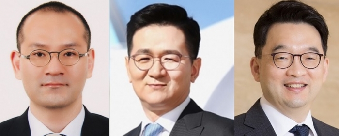사진 왼쪽부터 이해욱 대림산업 회장, 조원태 한진그룹 회장, 이우현 OCI 부회장