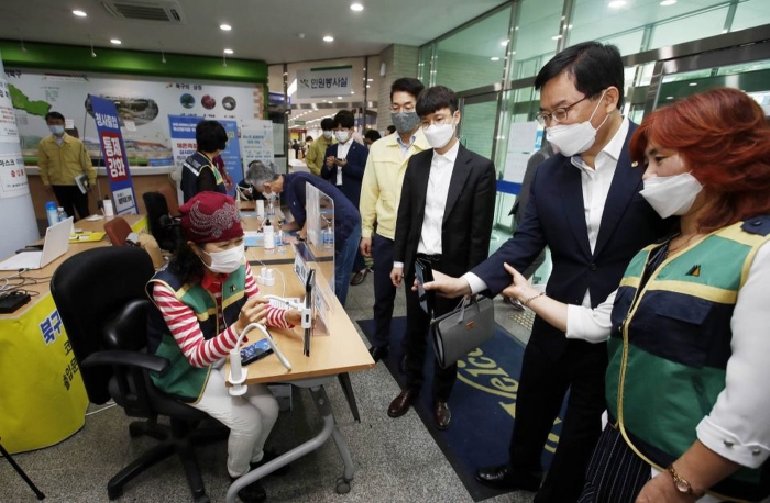 광주 북구, 동행정복지센터 전자출입명부 본격 운영