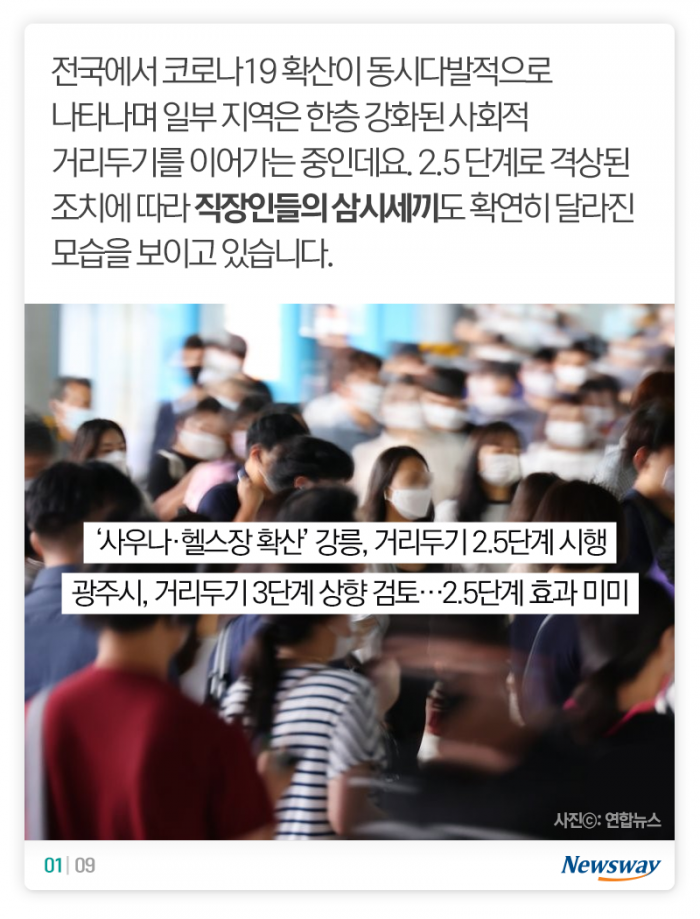 ‘아침엔 순한맛, 저녁엔 독한맛’ 거리두기가 바꾼 삼시세끼 기사의 사진