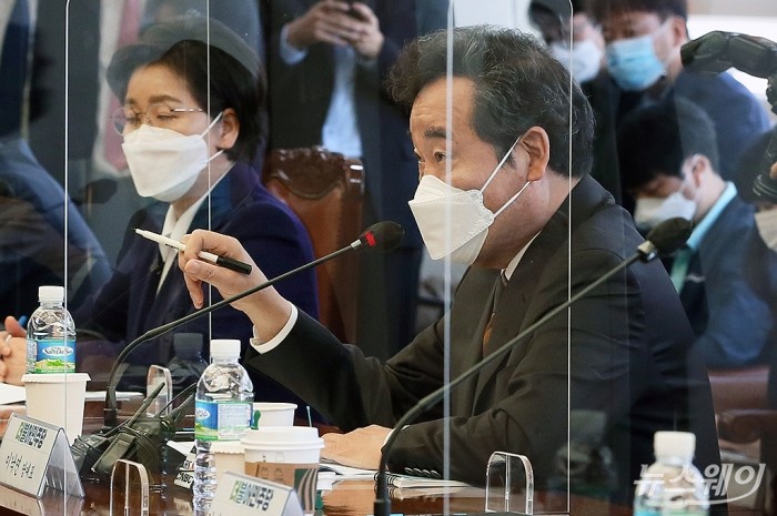 이낙연 더불어민주당 대표와의 경총 간담회. 사진=이수길 기자 leo2004@newsway.co.kr
