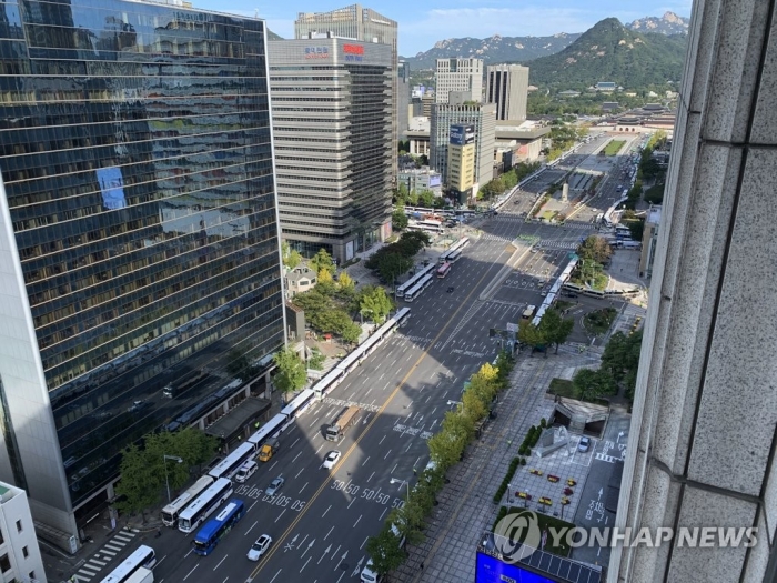 한글날 광화문광장 모습. 사진=연합뉴스