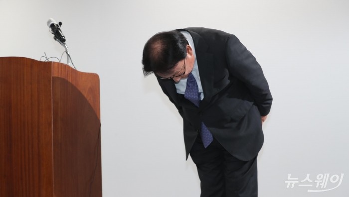 박근희 CJ대한통운 대표이사, 택배 노동자 사망 사건 관련 사과문 발표. 사진=이수길 기자 leo2004@newsway.co.kr