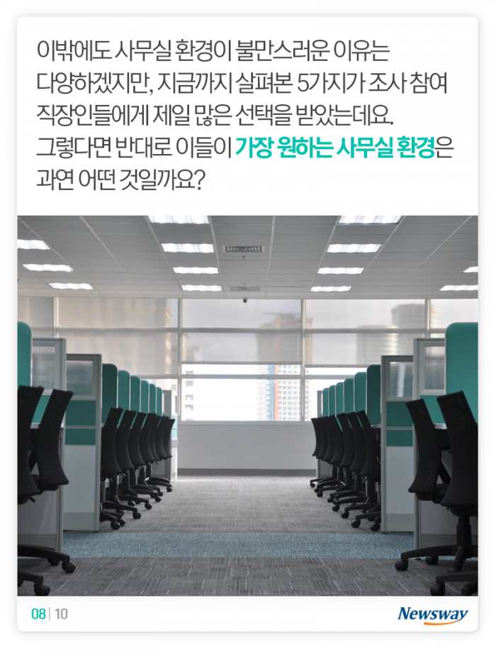 ‘열일’ 의지 꺾는 우리 사무실···그중 제일 불편한 건 기사의 사진