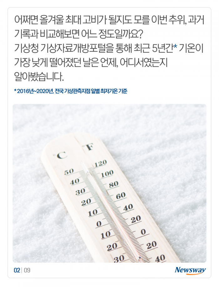 ‘진짜’ 북극 한파에 전국 꽁꽁···역대 추위와 비교해보니 기사의 사진