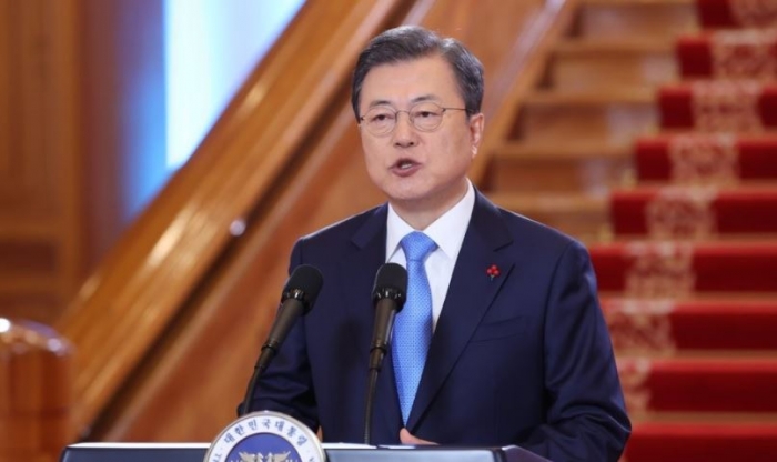 문 대통령 신년사. 사진=연합뉴스