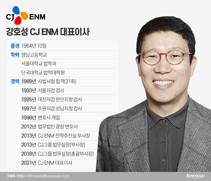 CJ ENM 첫 법조인 출신 강호성 대표 기사의 사진