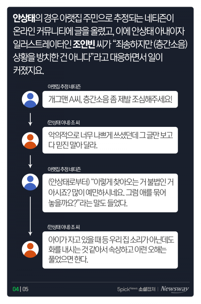 연예계 강타한 층간소음, “공론화되니 지금 와서 사과···?” 기사의 사진