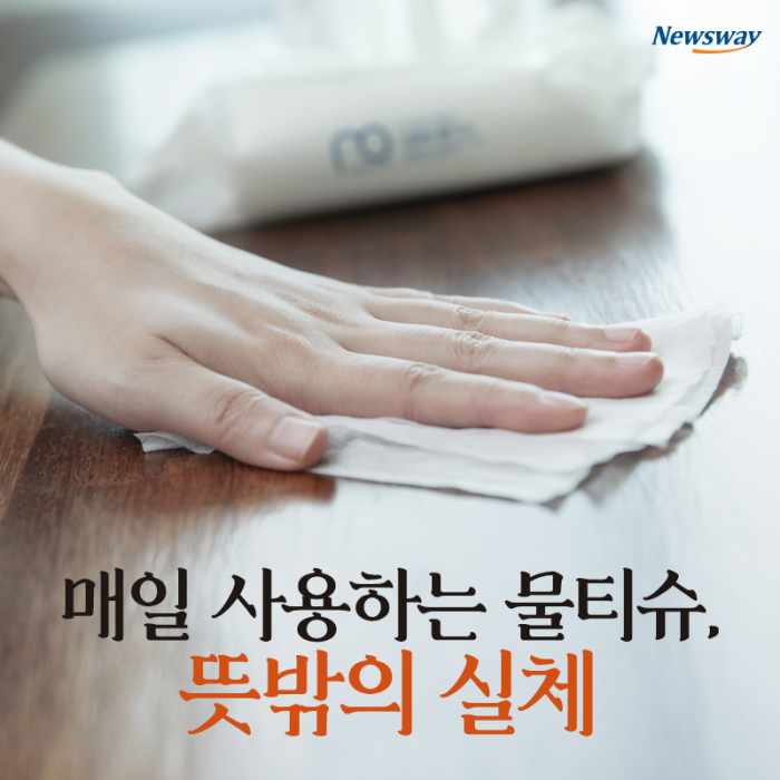 매일 사용하는 물티슈, 뜻밖의 실체 기사의 사진