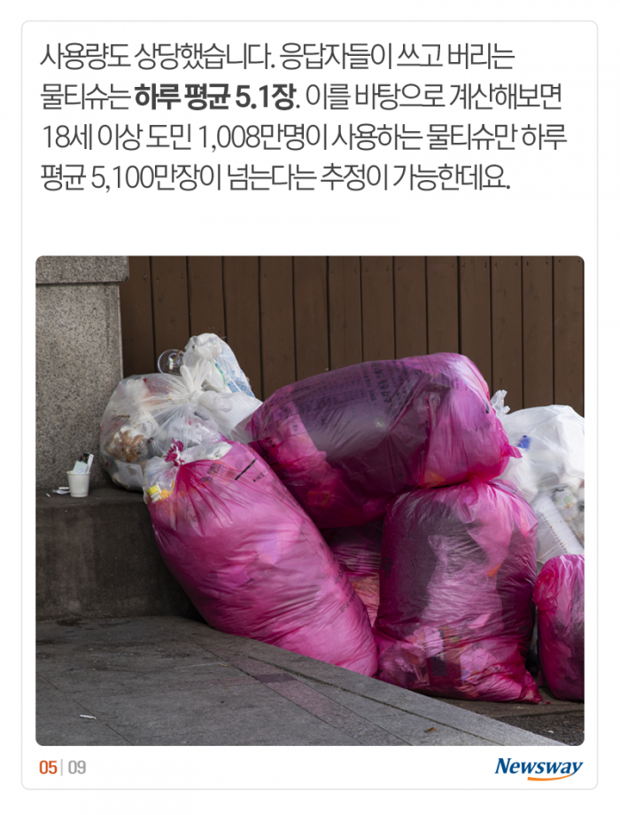 매일 사용하는 물티슈, 뜻밖의 실체 기사의 사진