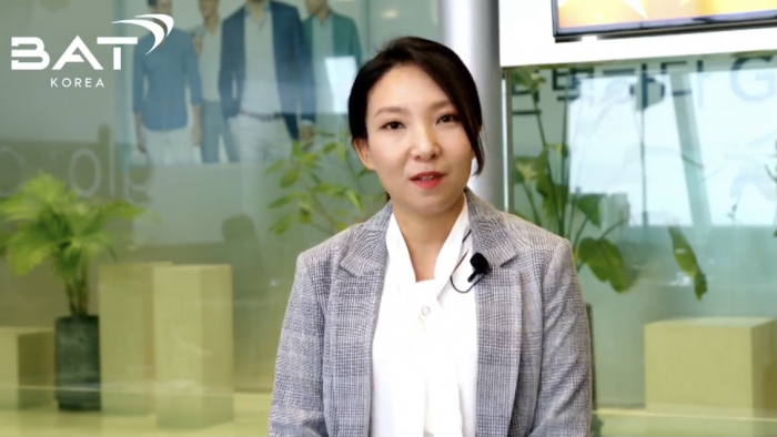 유정민 BAT코리아 마케팅본부 이사. 사진=BAT 이노베이션 데이 화면 갈무리