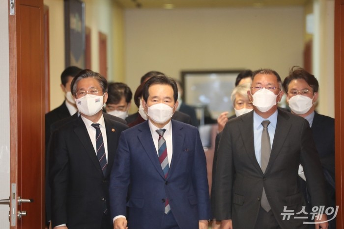 정세균 국무총리 현대자동차 남양기술연구소 방문. 사진=이수길 기자 leo2004@newsway.co.kr