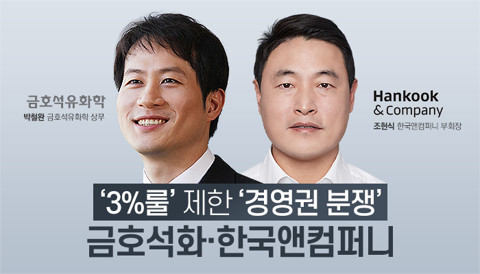 경영권 분쟁을 겪고 있는 금호석유화학, 한국앤컴퍼니(前 한국타이어 지주사) 등은 3%룰이 변수로 작용될 전망이다.