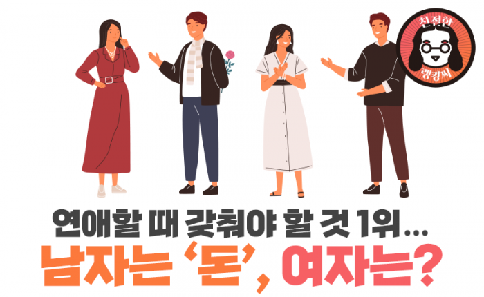 연애할 때 갖춰야 할 것 1위···남자는 ‘돈’, 여자는? 기사의 사진