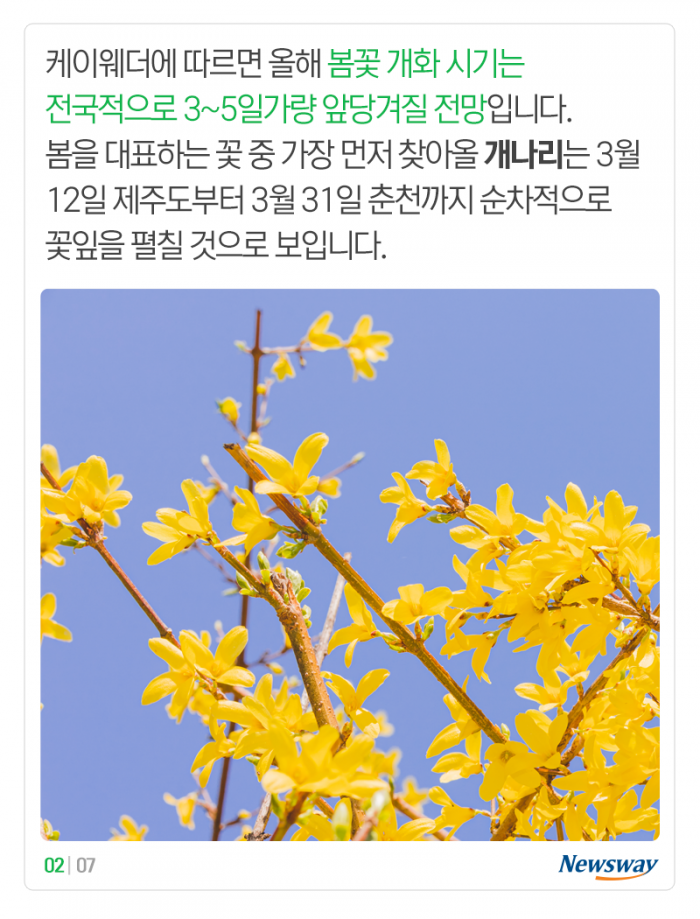 꽃 피는 날 점점 빨라지는데···‘식목일’도 바뀔까? 기사의 사진