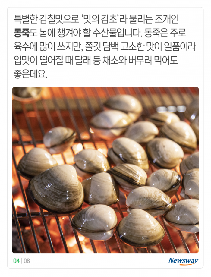 ‘나른하고 입맛 뚝’···봄에 먹으면 좋은 제철 수산물 2종 기사의 사진