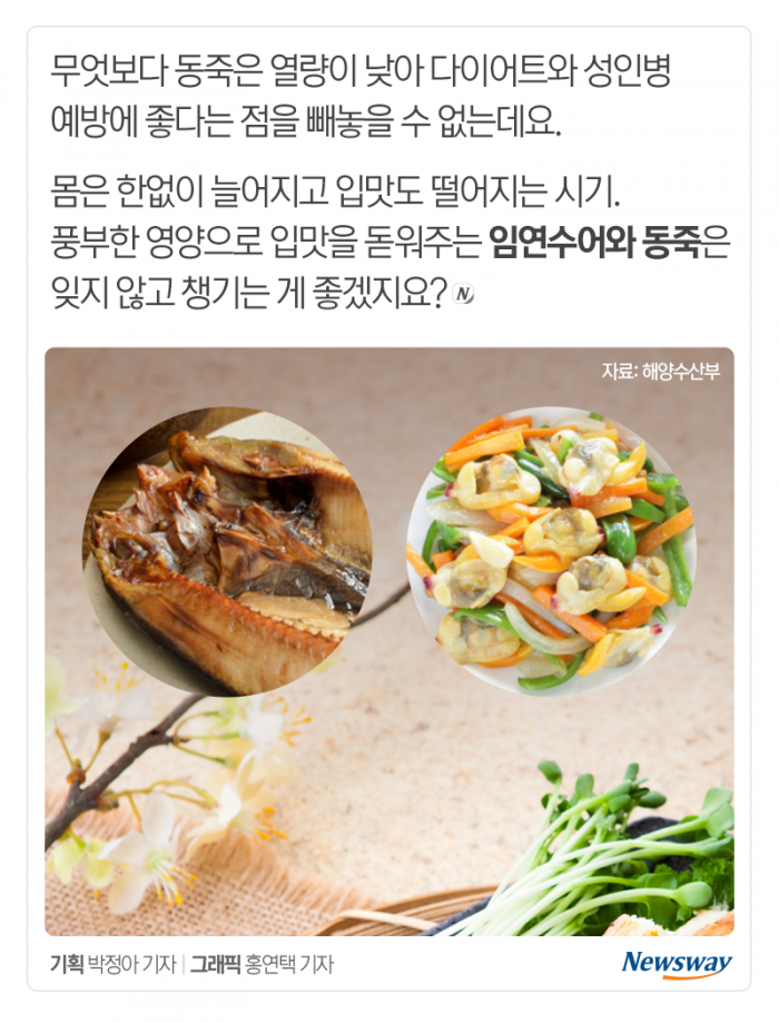 ‘나른하고 입맛 뚝’···봄에 먹으면 좋은 제철 수산물 2종 기사의 사진