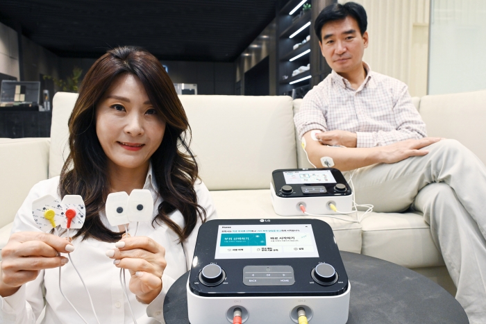 LG전자 모델이 LG 메디페인를 소개하고 있다. 사진=LG전자 제공