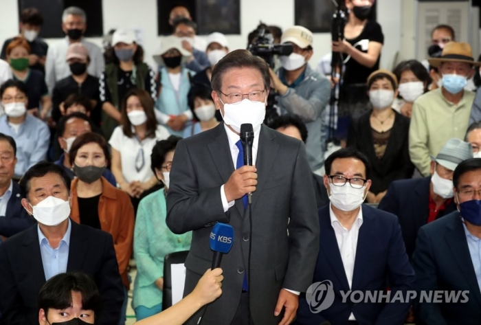 이재명, 인천 계양을 당선 확실···"국민 질책 겸허히 수용"
