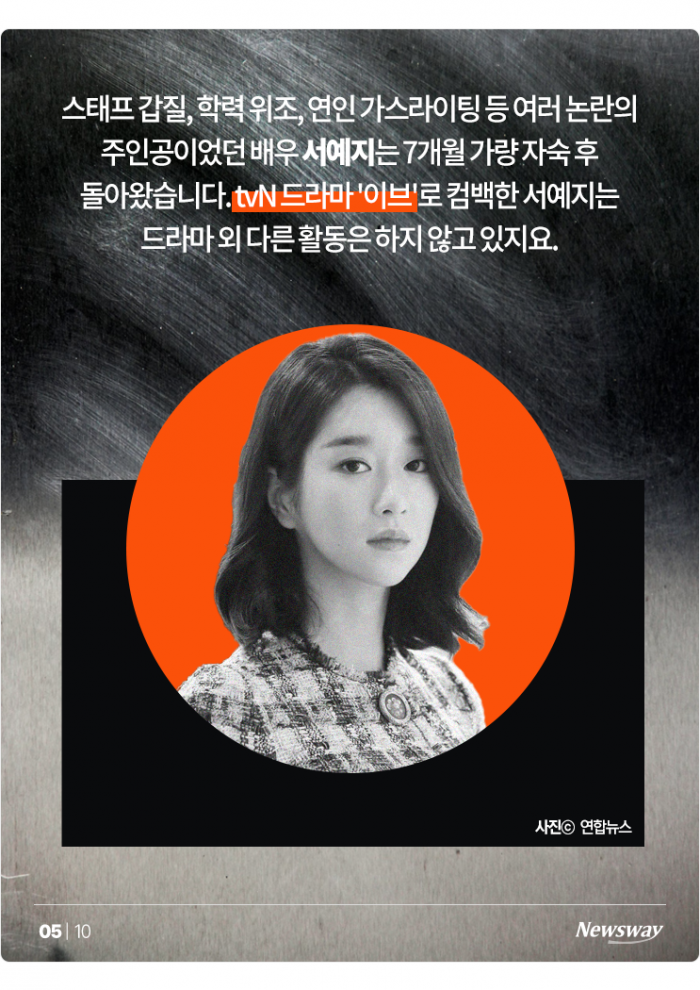 이창명·홍진영·서예지, 스리슬쩍 복귀···승리·고영욱은? 기사의 사진