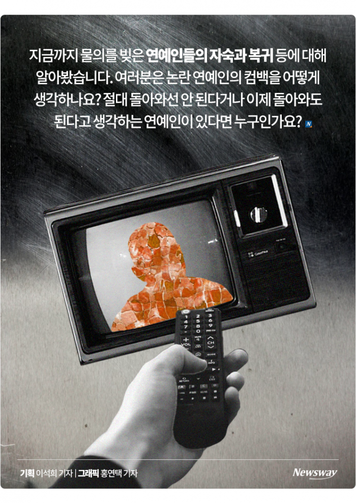 이창명·홍진영·서예지, 스리슬쩍 복귀···승리·고영욱은? 기사의 사진