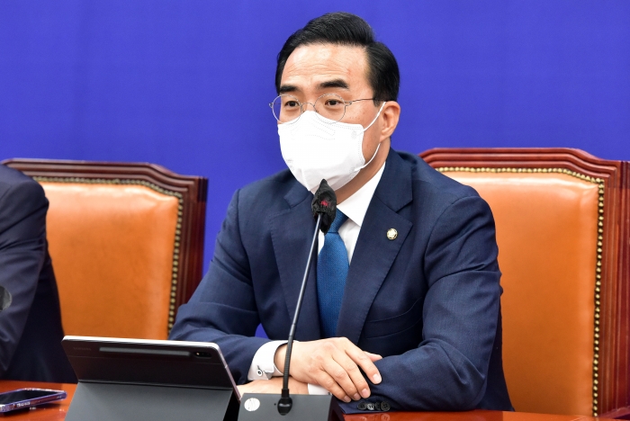 더불어민주당 박홍근 원내대표가 16일 오전 국회에서 열린 정책조정회의에서 모두발언하고 있다. 사진=국회사진취재단