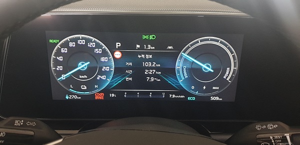 디 올 뉴 니로EV 전비. 사진=이승연 기자