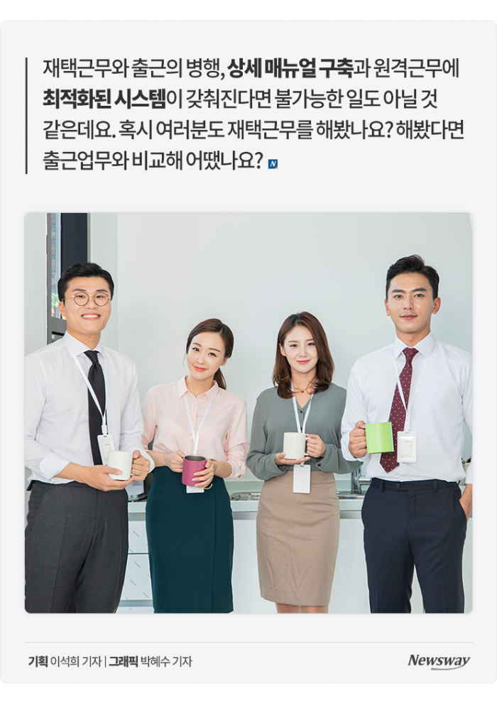 코로나로 어쩔 수 없이 했던 재택근무···오히려 좋아? 기사의 사진