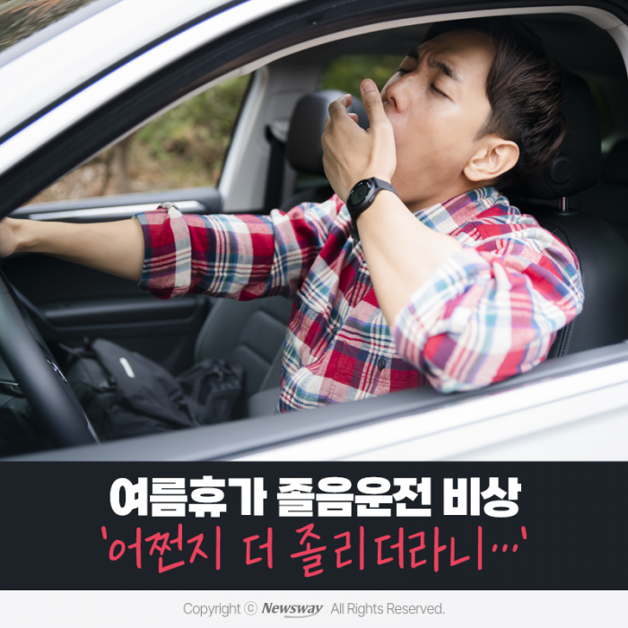 여름휴가 졸음운전 비상 '어쩐지 더 졸리더라니···' 기사의 사진