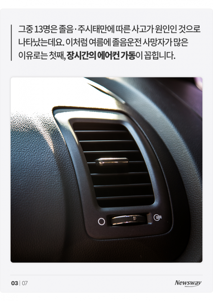 여름휴가 졸음운전 비상 '어쩐지 더 졸리더라니···' 기사의 사진