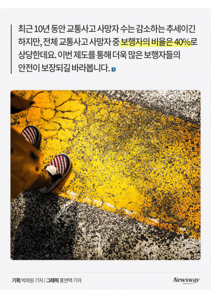 '보행자가 먼저다' 보행자우선도로 시행···운전자 의무는? 기사의 사진