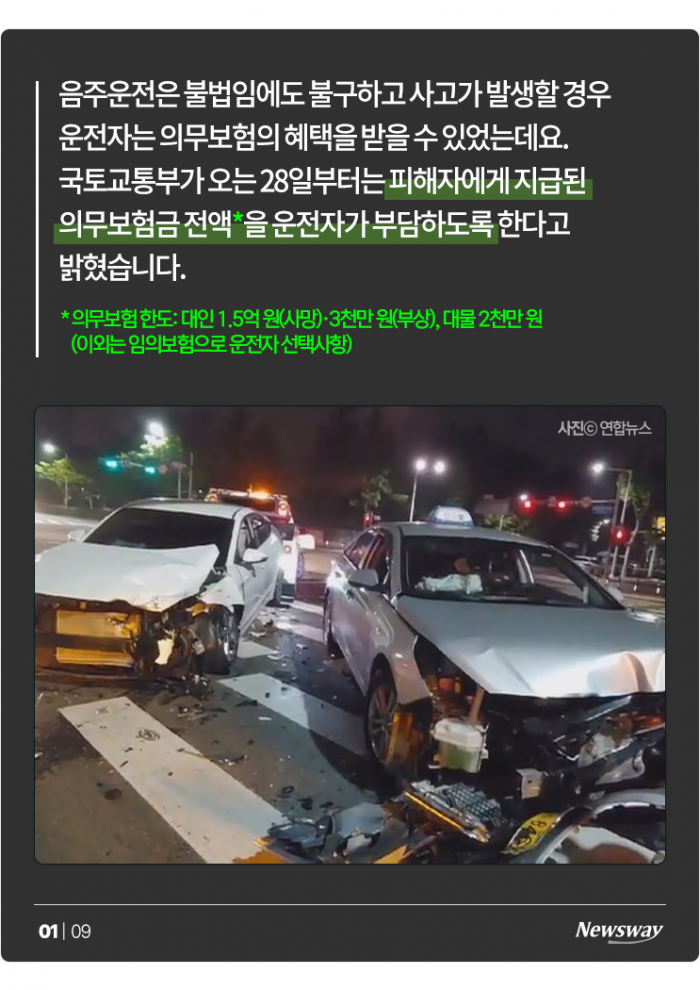 이제부터 음주운전 사고 내면 '빈털터리' 된다 기사의 사진