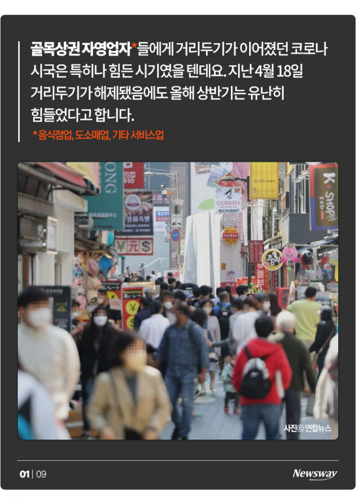 골목상권 자영업자에게 코로나보다 무서운 '3高' 기사의 사진