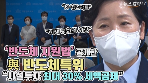 '반도체 지원법' 공개한 與 반도체특위 "시설투자 최대 30% 세액공제"