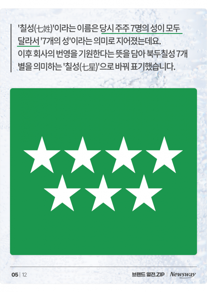 전쟁통에도 살아남은 국내 최고령 탄산음료 '칠성사이다' 기사의 사진