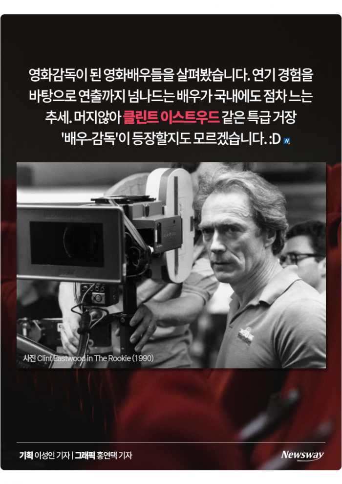 '답답해서 내가 찍는다' 메가폰 직접 잡는 국내 배우들 기사의 사진