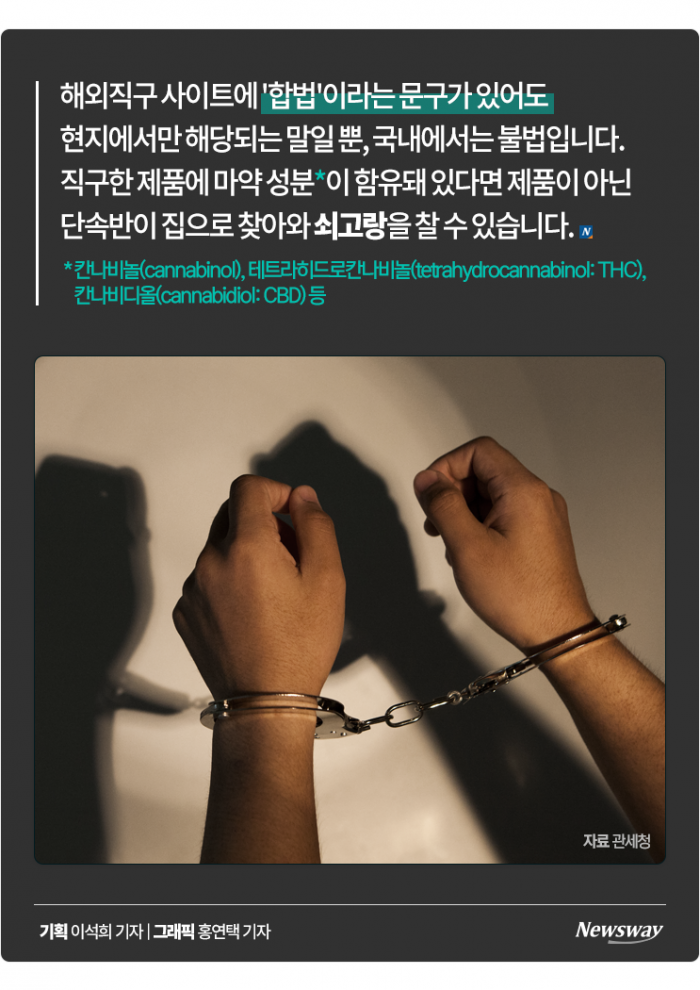 해외직구로 오일을 샀는데 쇠고랑을 찼습니다 기사의 사진