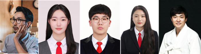 :(좌로부터)청년꿀벌농부 박넝쿨, 광주예술고등학교 3학년 이하은(가야금),강창호(대금), 신성자(판소리), 정인성(고수)