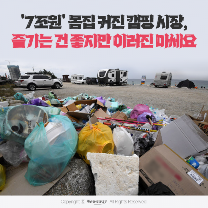 '7조원' 몸집 커진 캠핑 시장, 즐기는 건 좋지만 이러진 마세요 기사의 사진