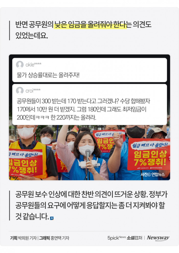 '월급 168만원' 폭발한 공무원···"적긴 적다" vs "모르고 갔나?" 기사의 사진