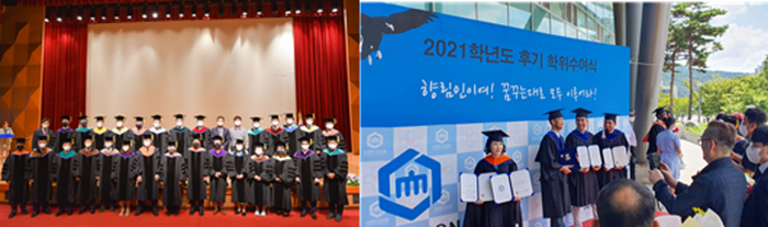 국립 순천대, 2021학년도 후기 학위수여식 개최