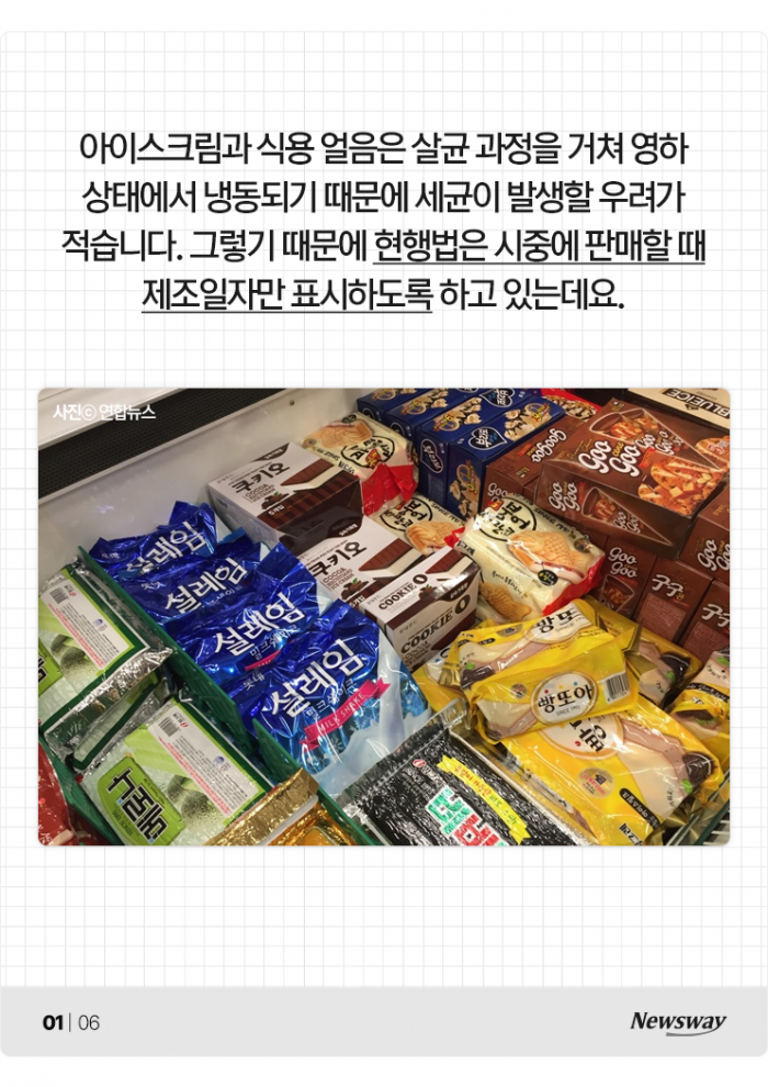 아이스크림에도 유통기한이 있나요? 기사의 사진