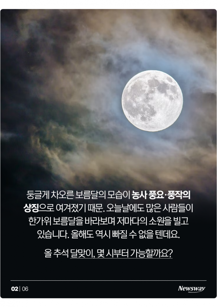 '소원 맛집' 추석 보름달, 올해는 몇 시에 떠오를까? 기사의 사진