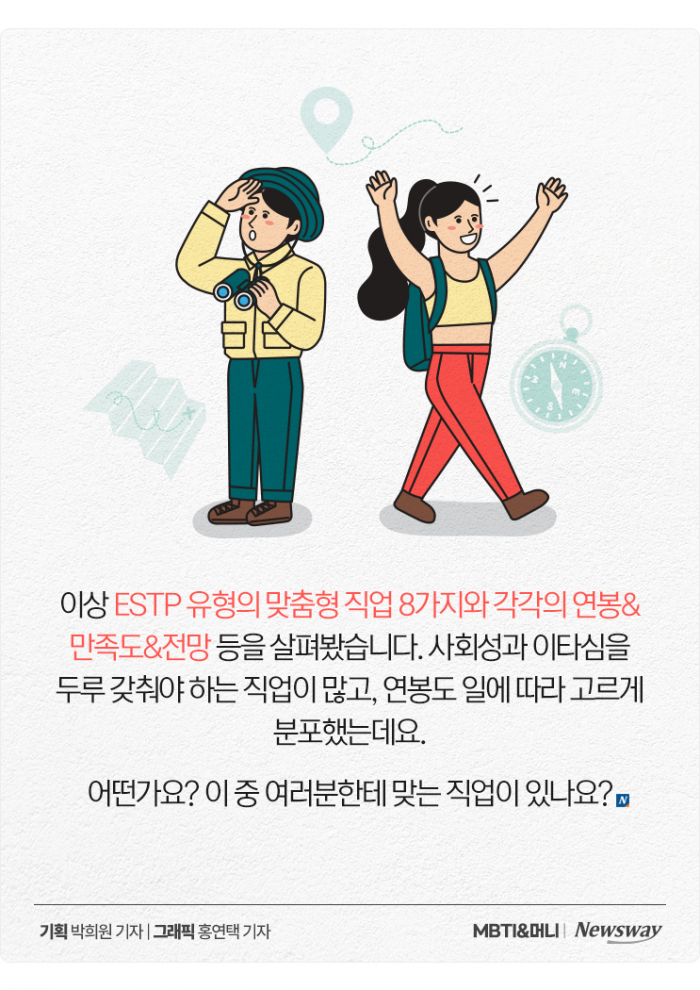 '모험을 즐기는 사업가' ESTP를 위한 추천 직업들+연봉 정리 기사의 사진