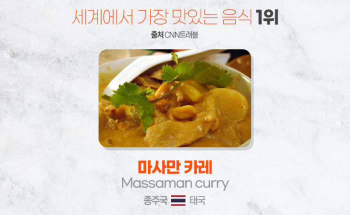 CNN 선정 '세계에서 가장 맛있는 음식 TOP 10' 기사의 사진