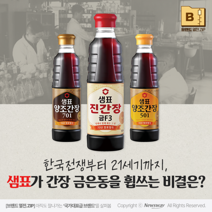 한국전쟁부터 21세기까지, 샘표가 간장 금은동을 휩쓰는 비결은? 기사의 사진