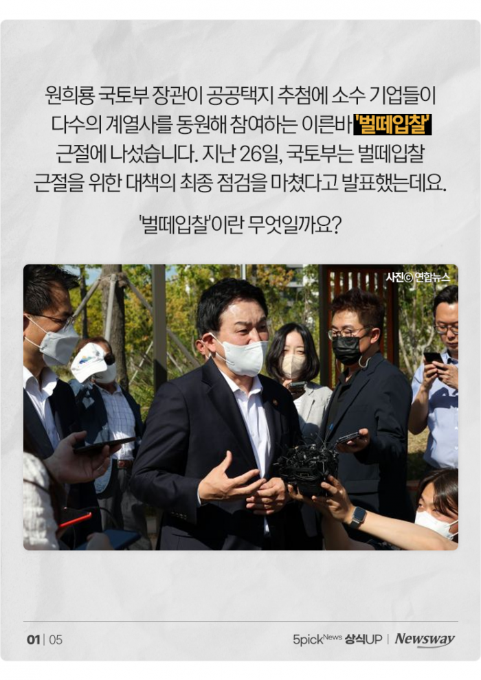 벌도 아닌데 '벌떼'처럼 '입찰'하는 이유는? 기사의 사진